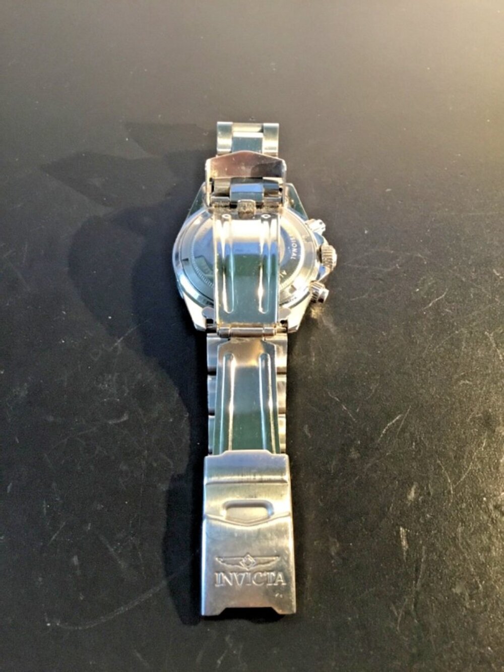 Invicta 9211 PROFESSIONAL= Chronograph= Quartz =Stainless=NEW BATTERY - Picture 6 of 8